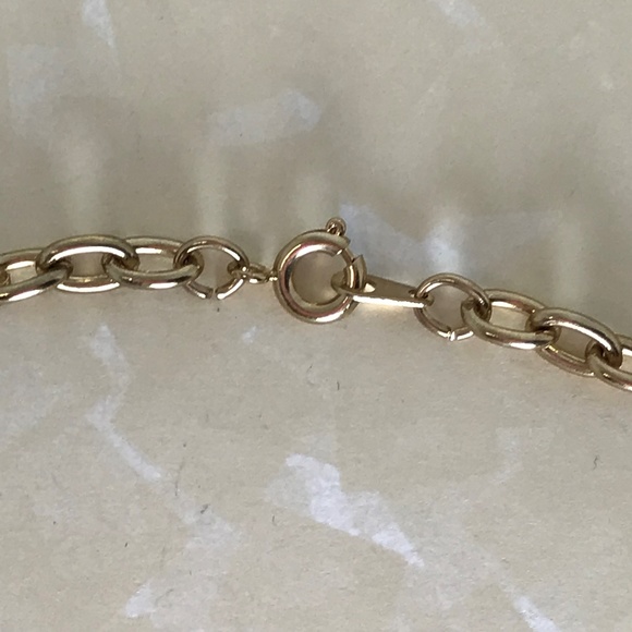 Vintage Teacher School Charm Gold Tone Necklace - Picture 6 of 6